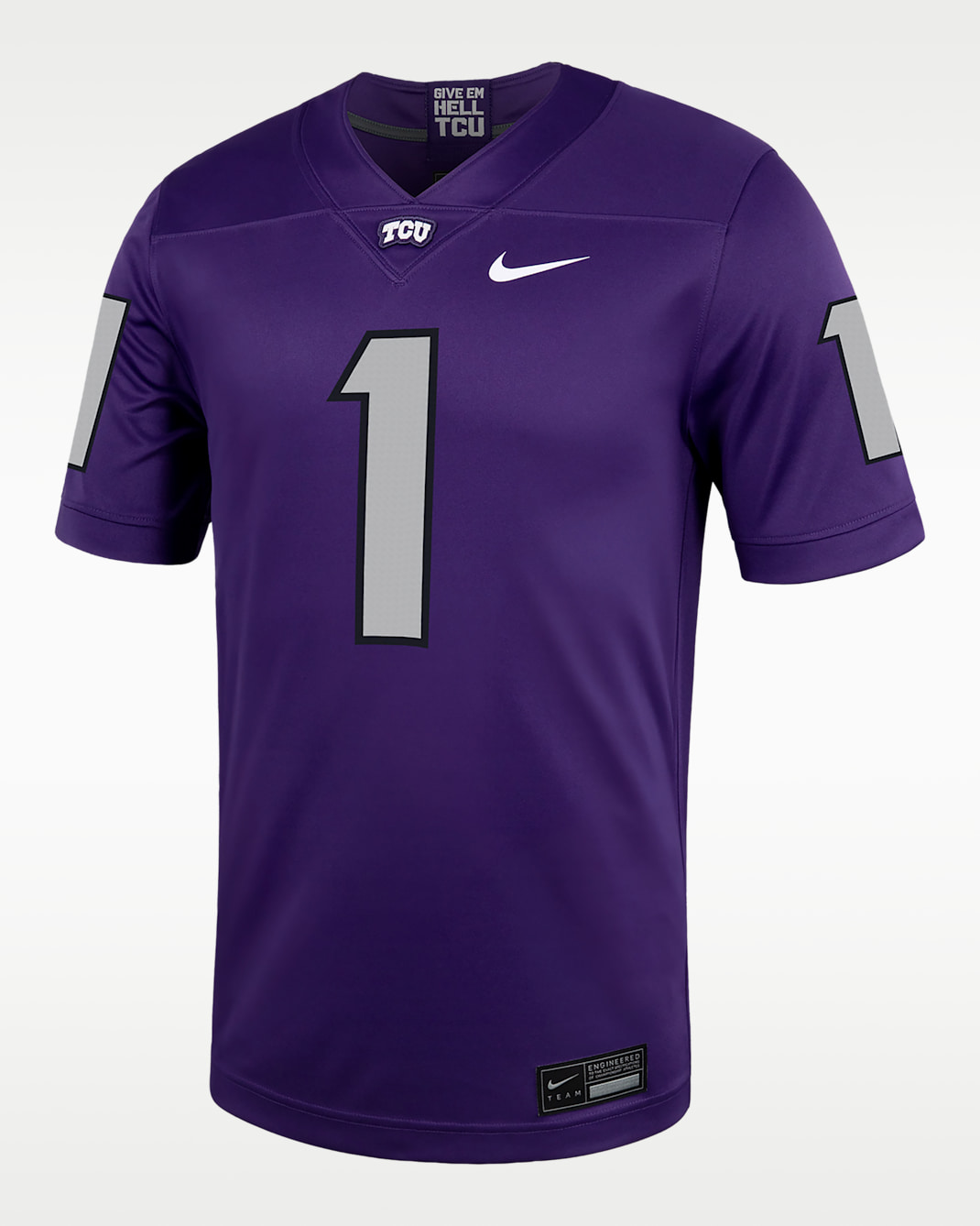 Jersey de futbol americano universitario Nike Replica para hombre TCU - Orquídea nuevo