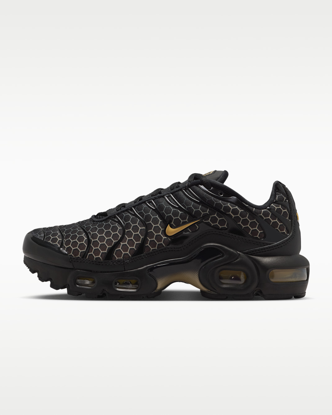 Nike Air Max Plus Older Kids' Shoes - Black/Chalk/Baroque Brown/Linen