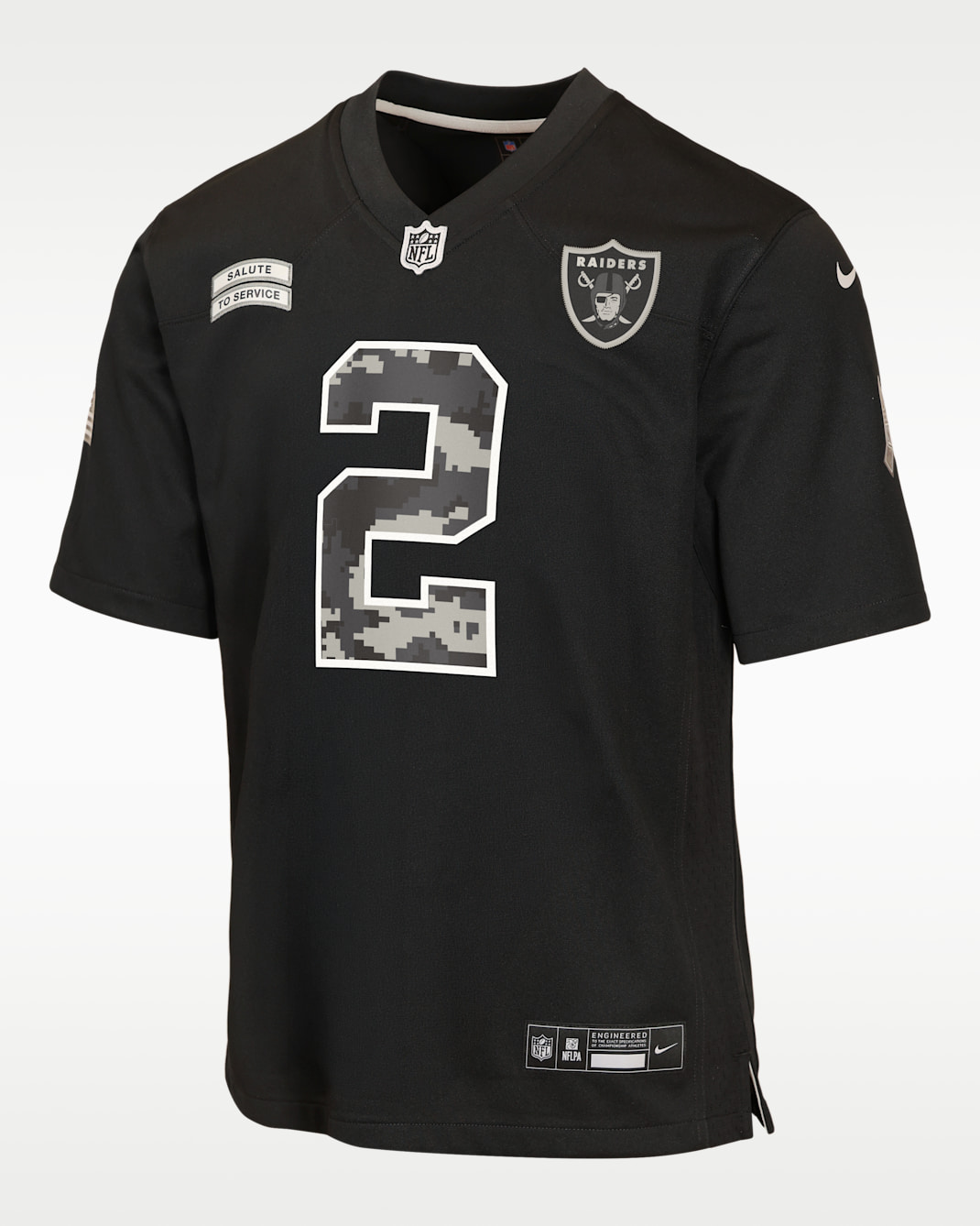 Ashton Jeanty Las Vegas Raiders Salute to Service Big Kids' Nike NFL Game Jersey - Black