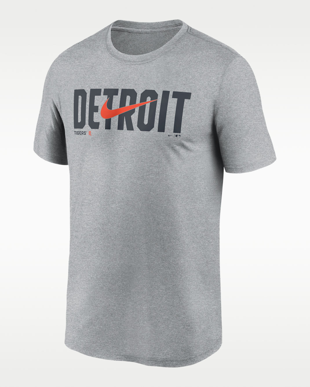 Detroit Tigers Swoosh Legend Men's Nike Dri-FIT MLB T-Shirt - Grey Heather