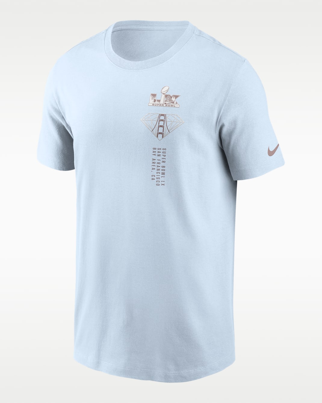 Playera Nike Dri-FIT de la NFL para hombre Super Bowl LX Ultra - Azul claro