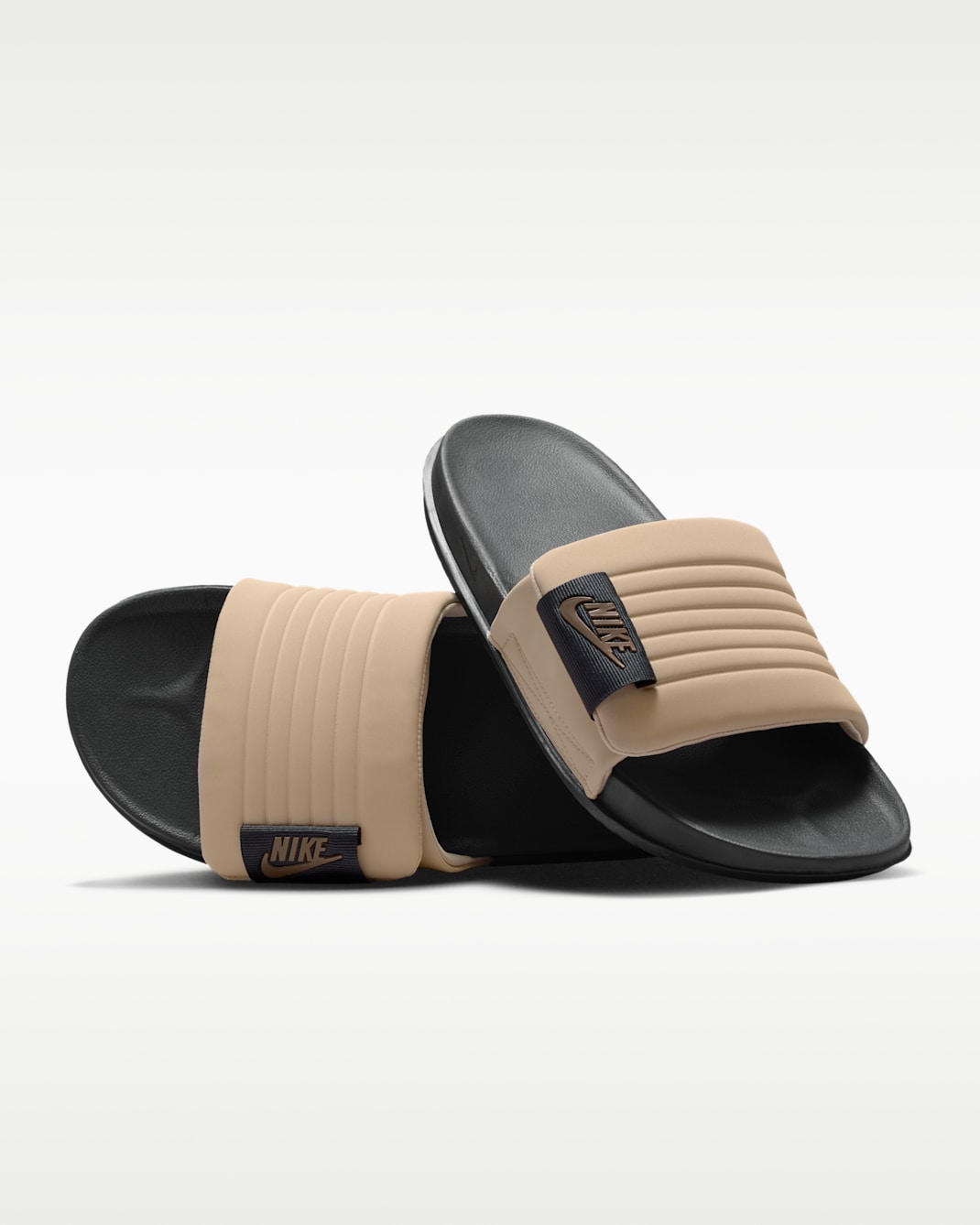 Nike Offcourt Adjust Men's Slides - Anthracite/Linen/Mink Brown