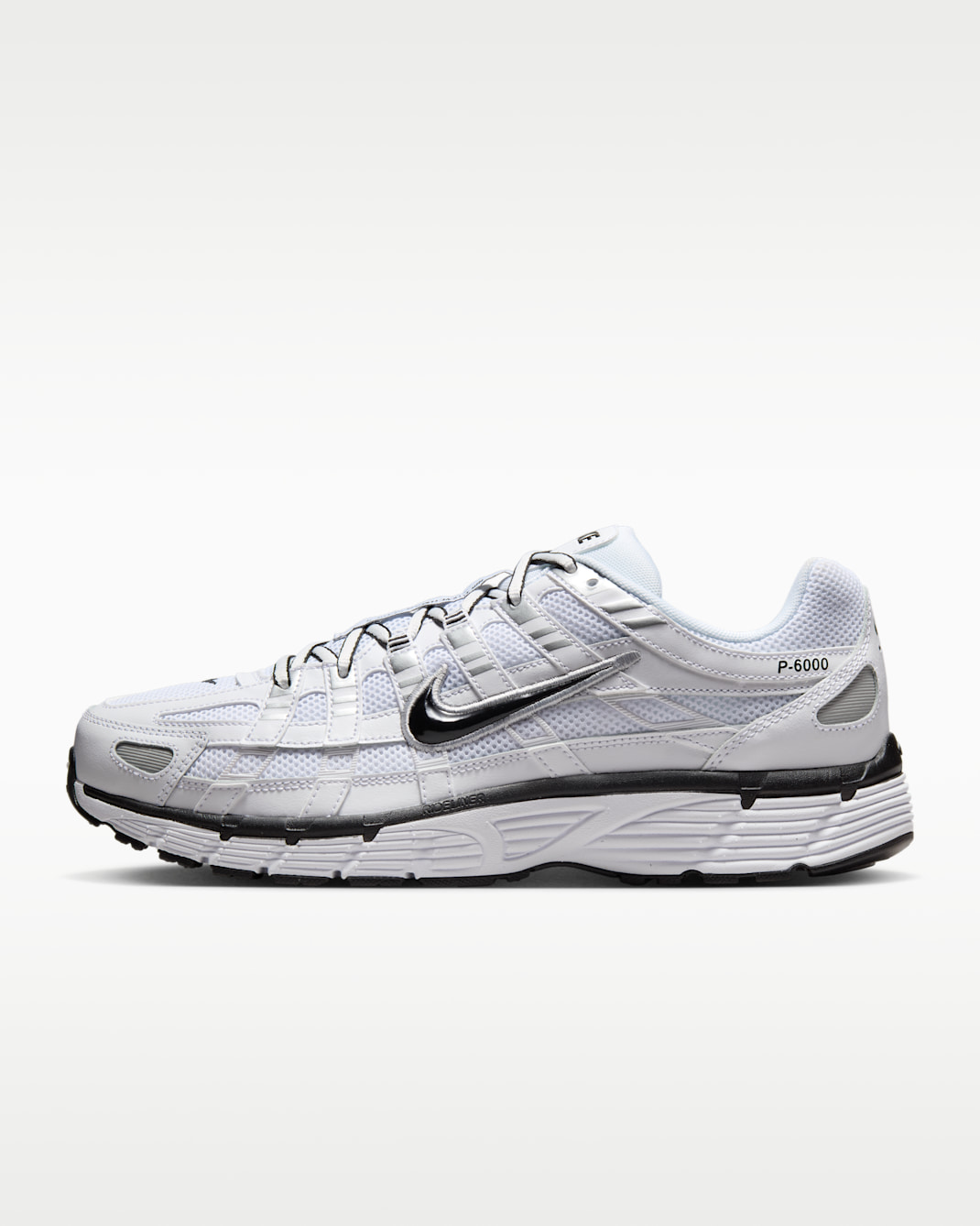 Nike P-6000 Shoes - White/Metallic Silver/Black/Black