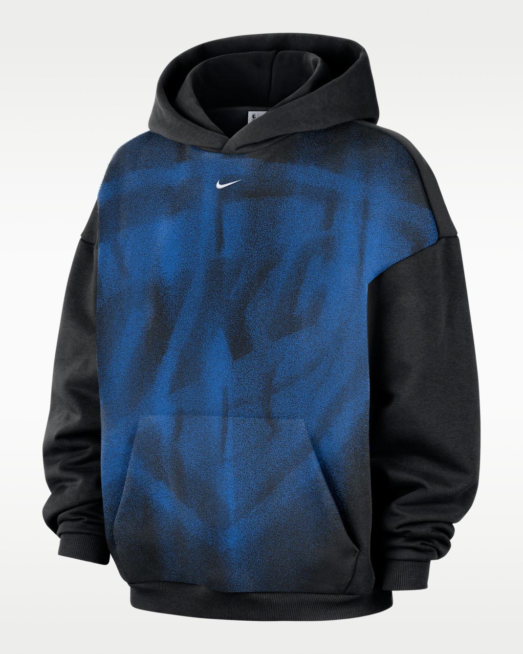 Oklahoma City Thunder Standard Issue Men's Fleece Basketball Hoodie - Black/White