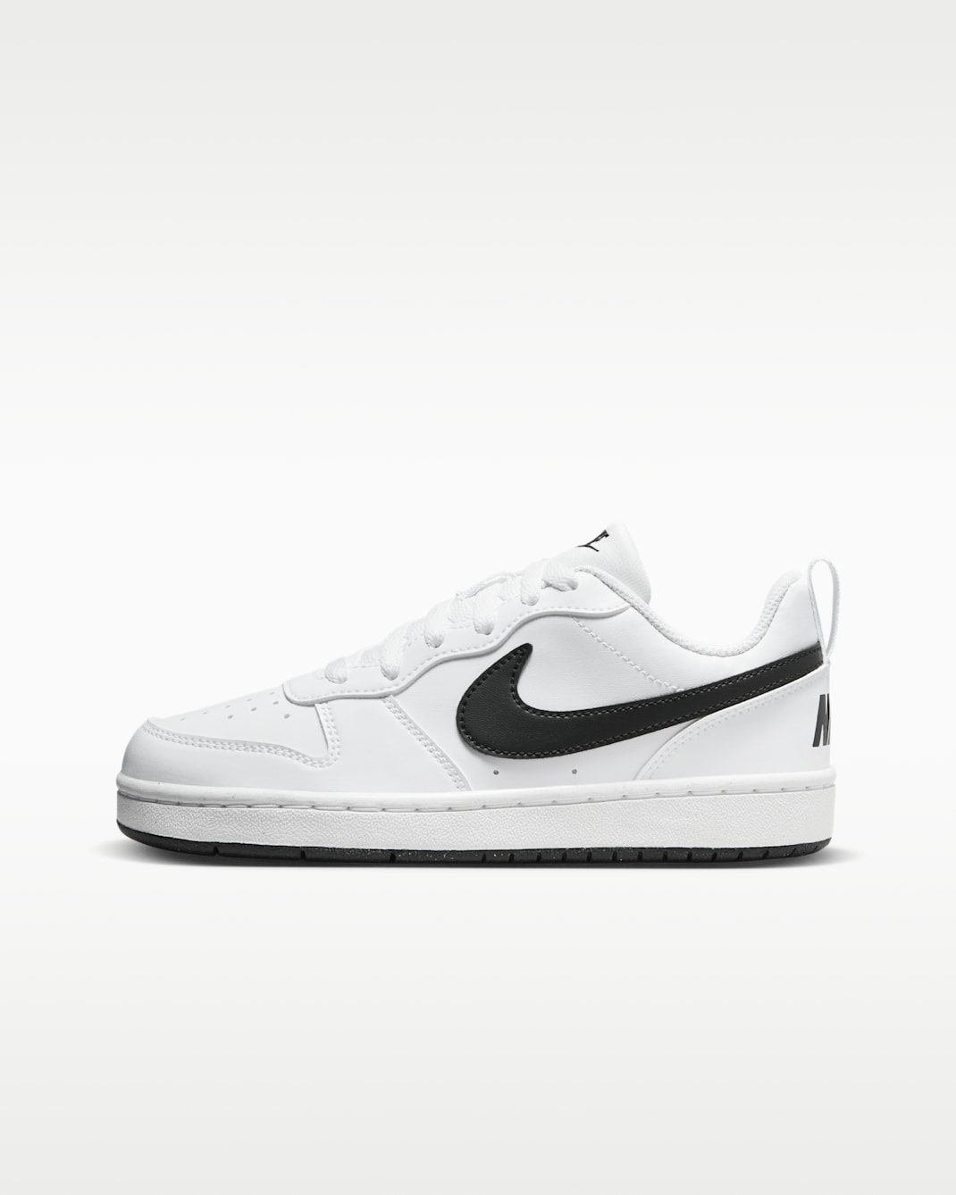 Tenis para niños grandes Nike Court Borough Low Recraft - Blanco/Negro