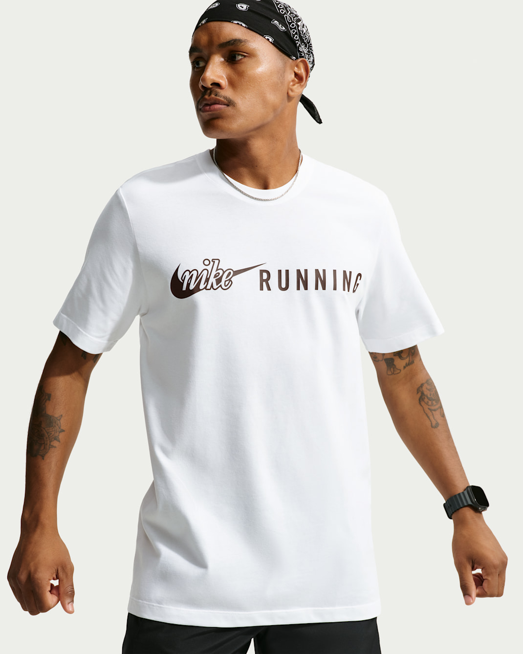 Pánské běžecké tričko Nike Dri-FIT - Bílá/Mystic Dates