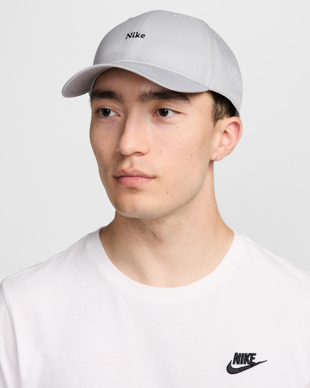 Nike Club Cap Structured Bill Cap - Light Smoke Grey/Black