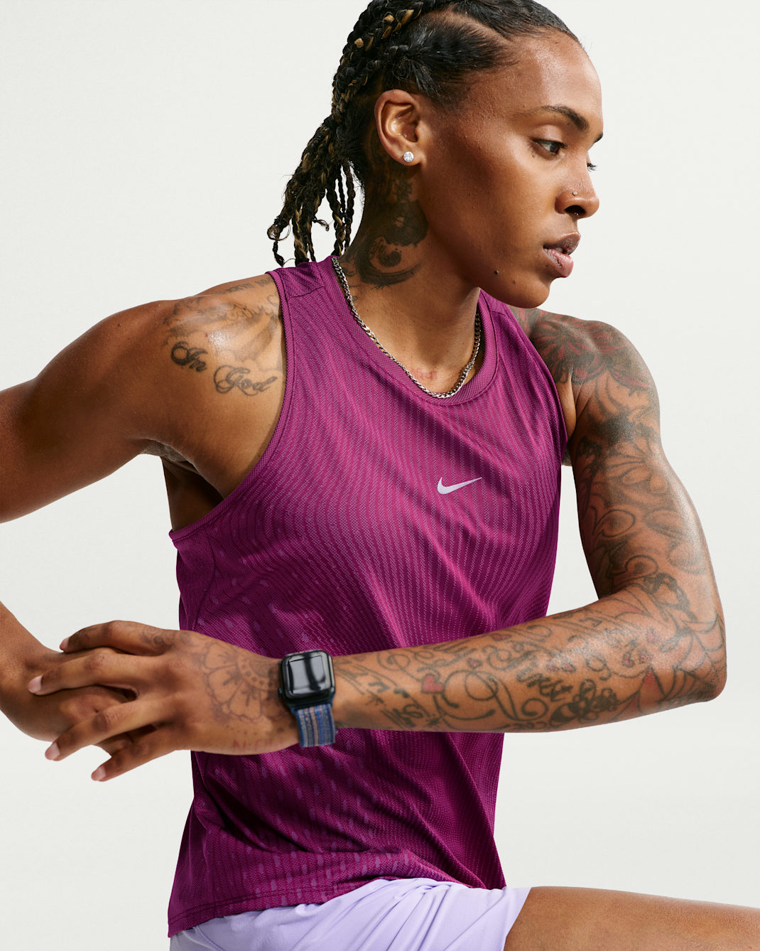 Nike Swift Aero-FIT Women's Running Tank Top - True Berry/Violet Dust