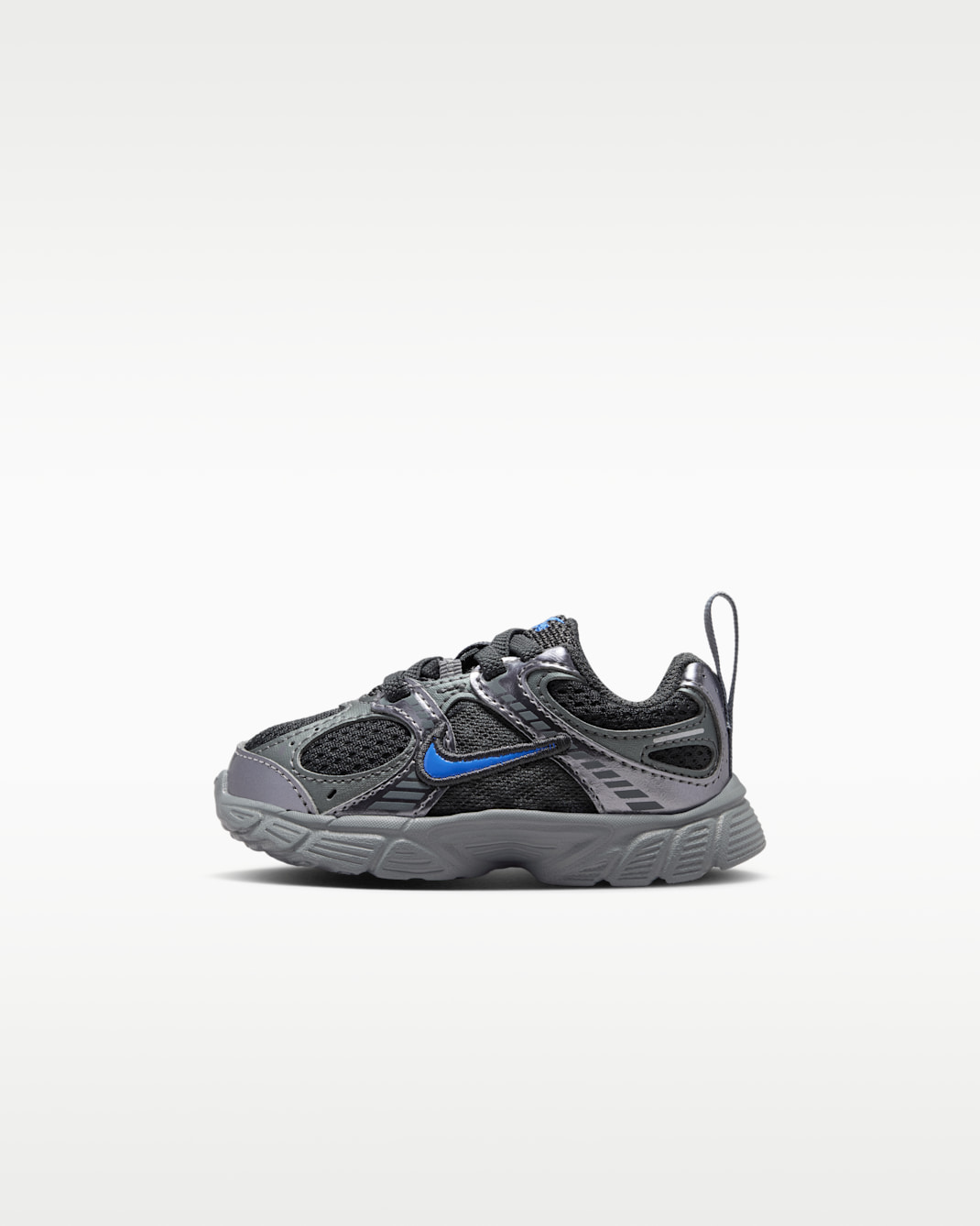 Tenis para bebé e infantil Nike V5 RNR - Antracita/Gris azulado metálico/Gris humo/Azul cristal