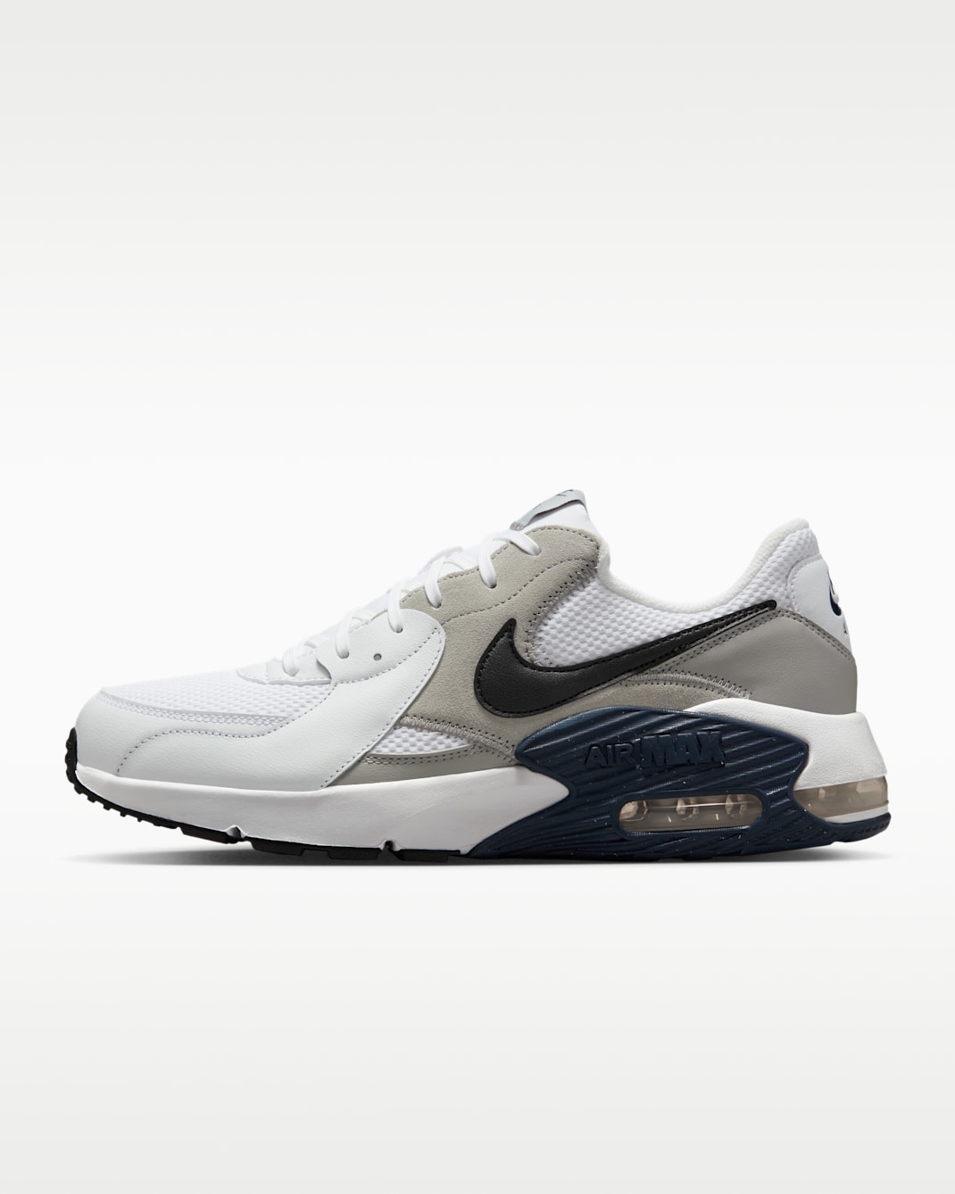 Tenis para hombre Nike Air Max Excee - Blanco/Gris humo claro/Azul marino medianoche/Negro