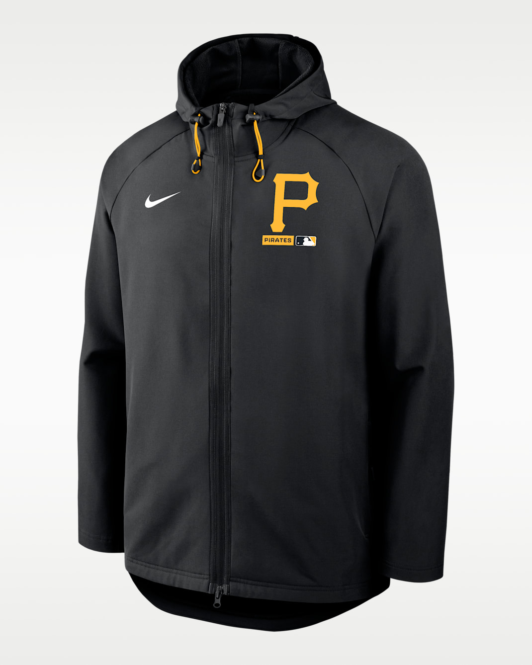 Pittsburgh Pirates Authentic Collection Men's Nike Therma-FIT MLB Full-Zip Hooded Jacket - Black