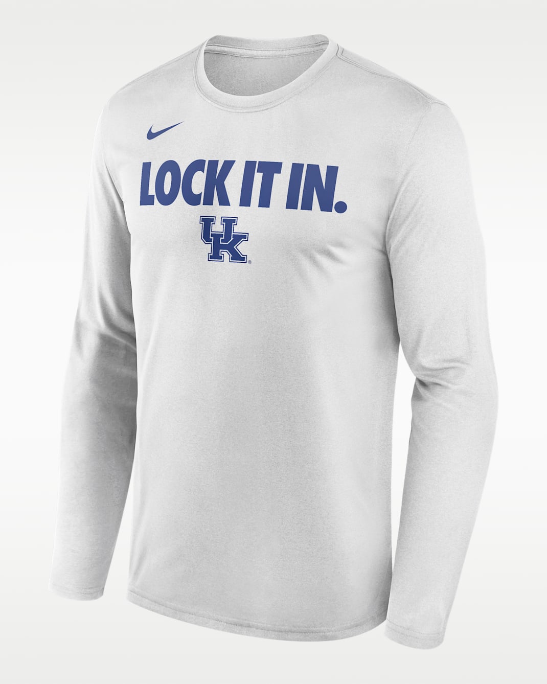 Kentucky 2026 On-Court Bench Men's Nike Dri-FIT College Long-Sleeve T-Shirt - White