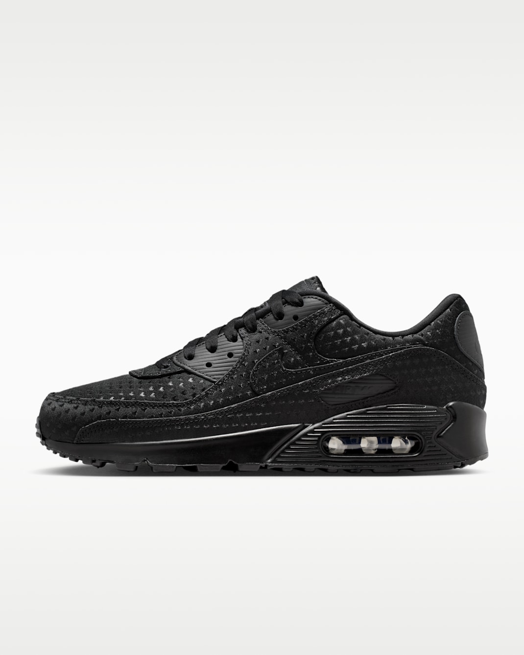 Nike Air Max 90 Premium "Valentine’s Day" Men's Shoes - Black/University Red/Black