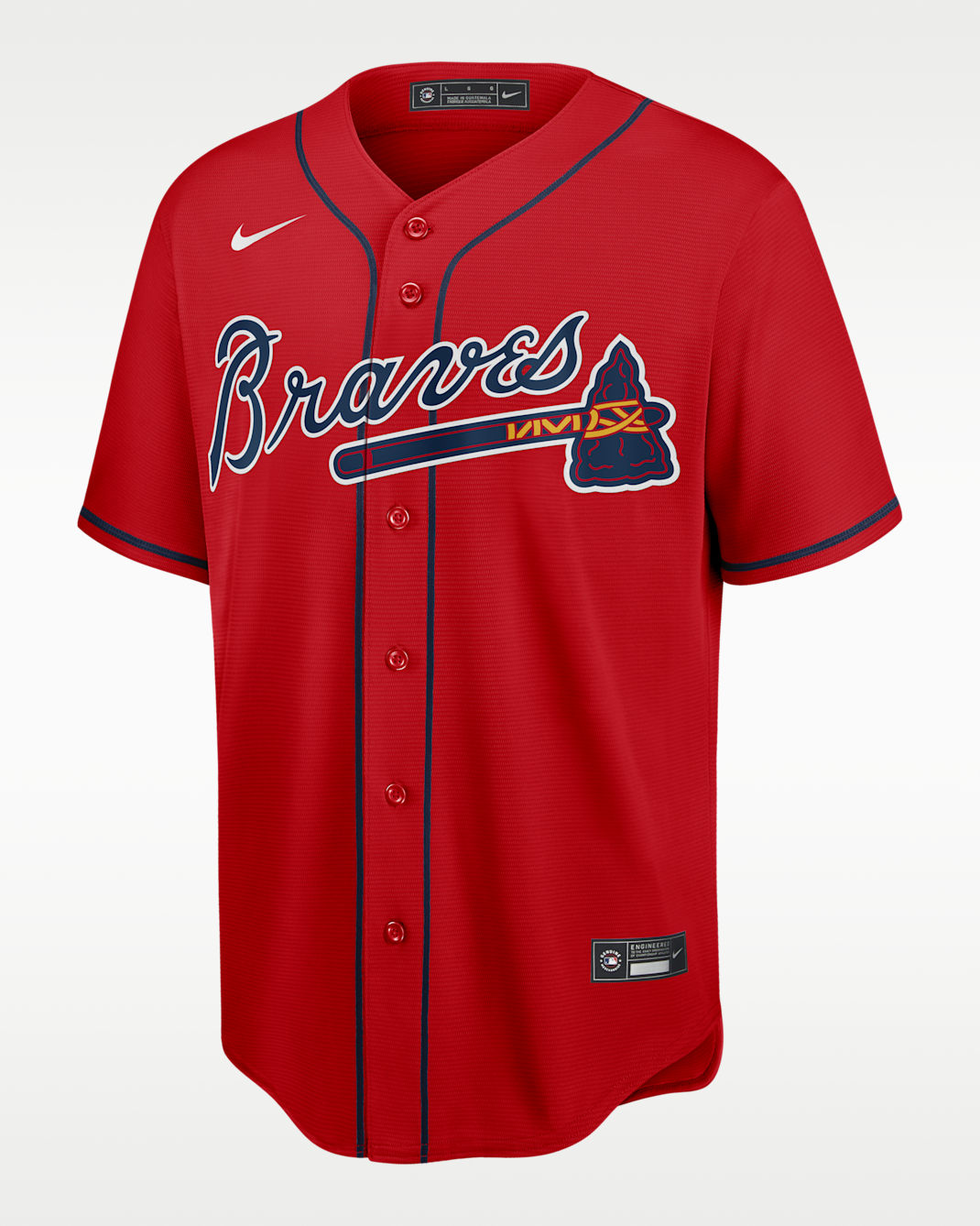 MLB Atlanta Braves Men's Replica Baseball Jersey - Sport Red
