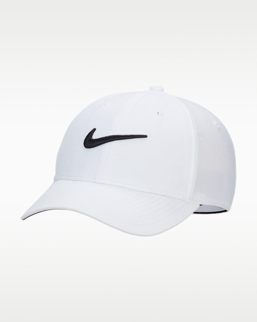 Nike Dri-FIT Club Structured Swoosh Cap - White/Black