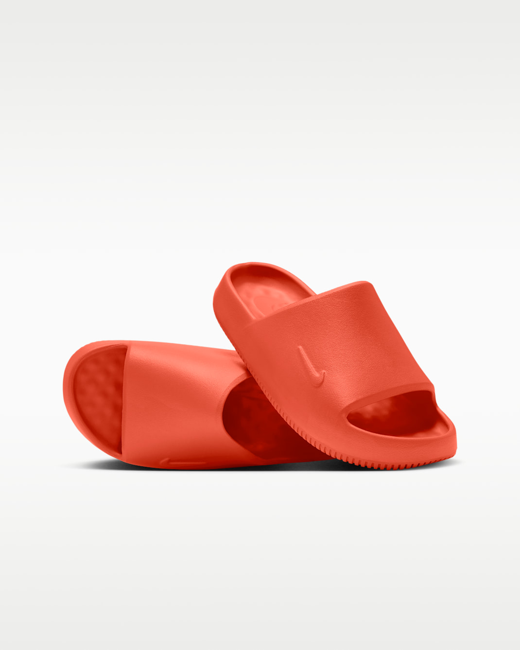 Nike Calm 2.0 Big Kids' Slides - Safety Orange/Safety Orange