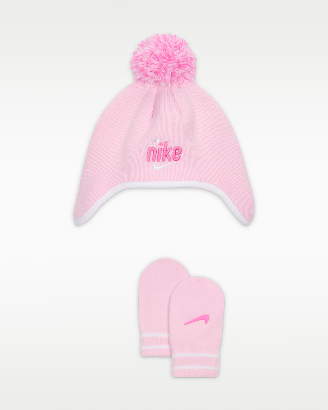 Nike Play For All Baby 2-Piece Peak Beanie Set - Pink Foam