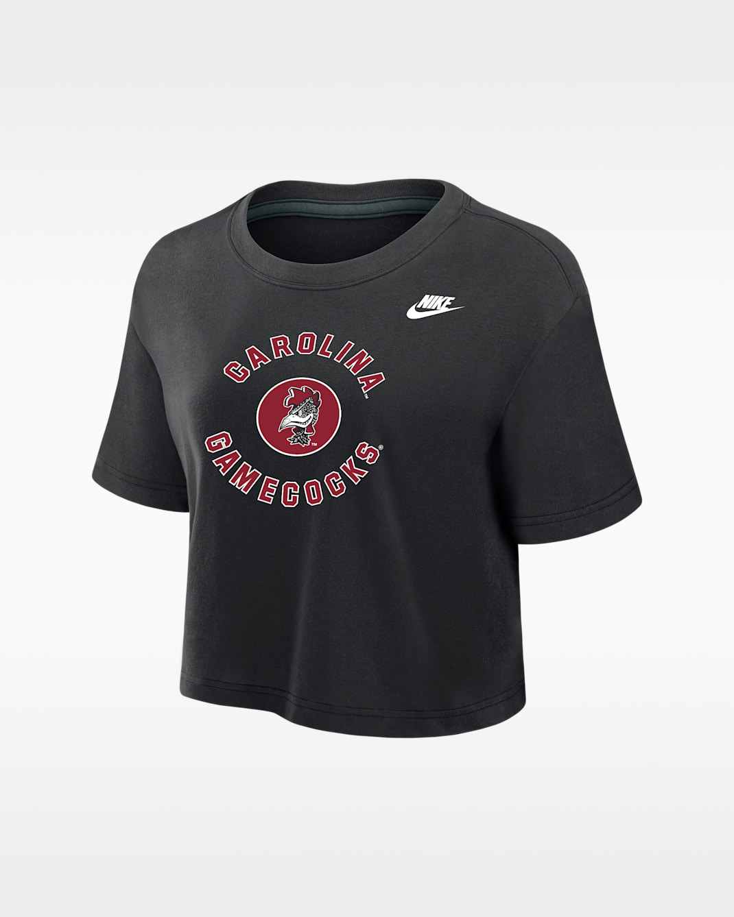 South Carolina Gamecocks Women's Nike Dri-FIT Cropped T-Shirt - Black