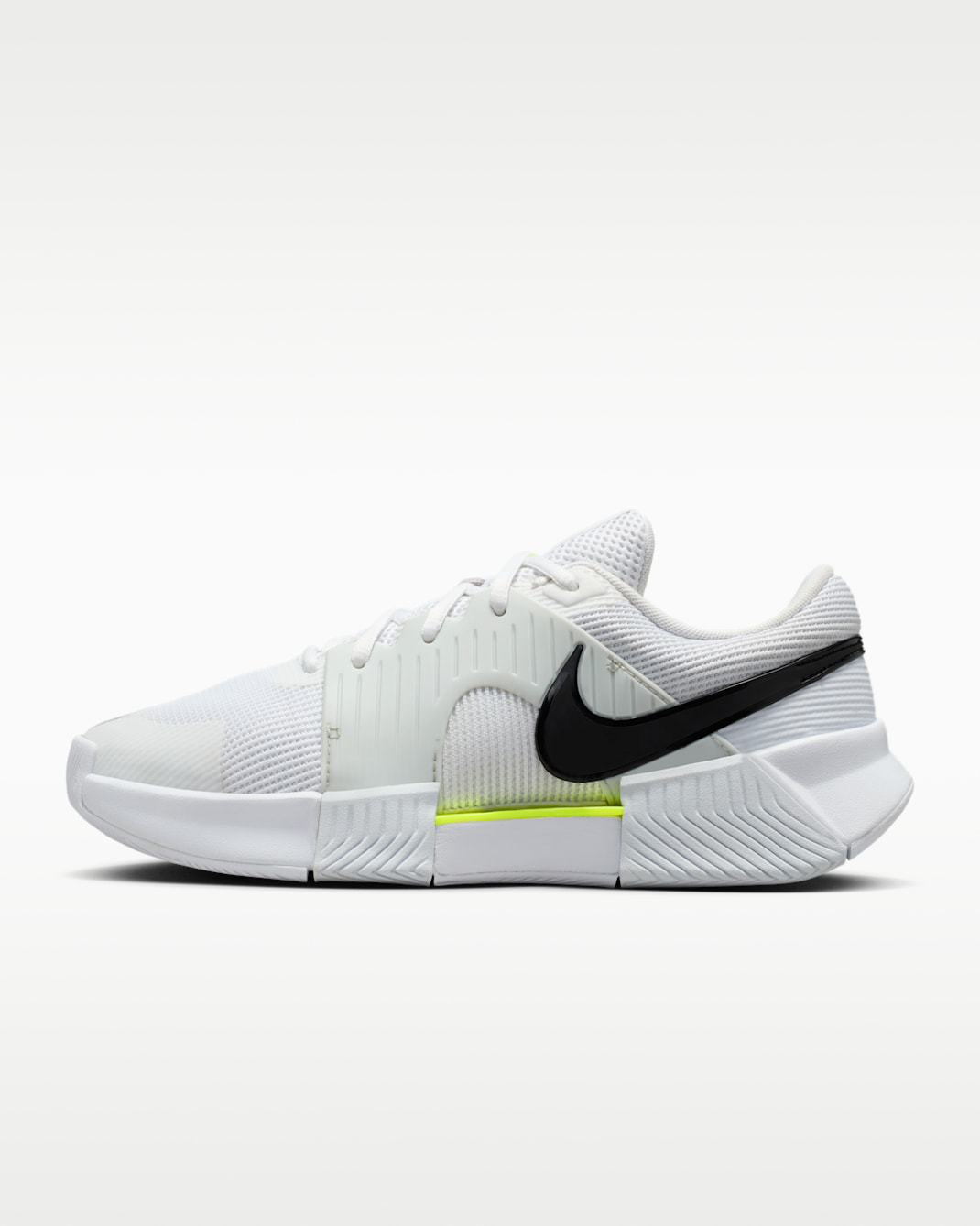 Damskie buty do tenisa na twarde korty Nike Zoom GP Challenge 1.5 - Biel/Pure Platinum/Volt/Czerń