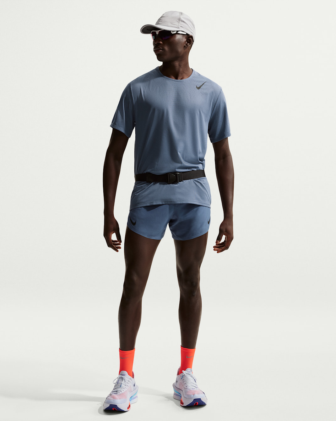 Nike AeroSwift Men's Dri-FIT ADV 4" Brief-Lined Running Shorts - Diffused Blue/Black
