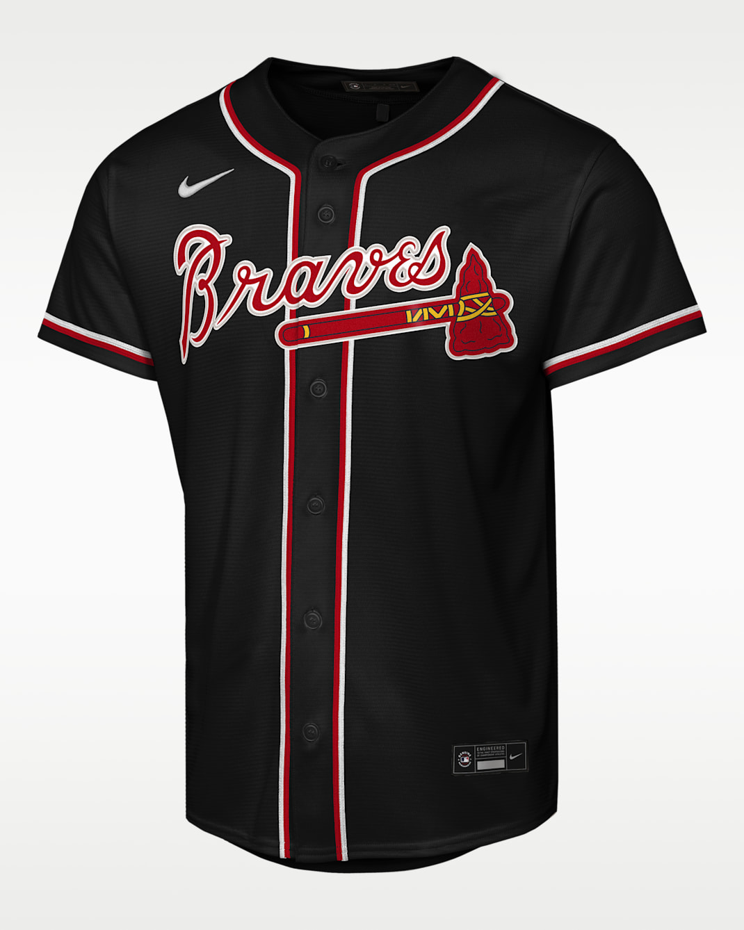 Ronald AcuÒa Jr. Atlanta Braves Big Kids' Nike MLB Replica Fashion Jersey - Black