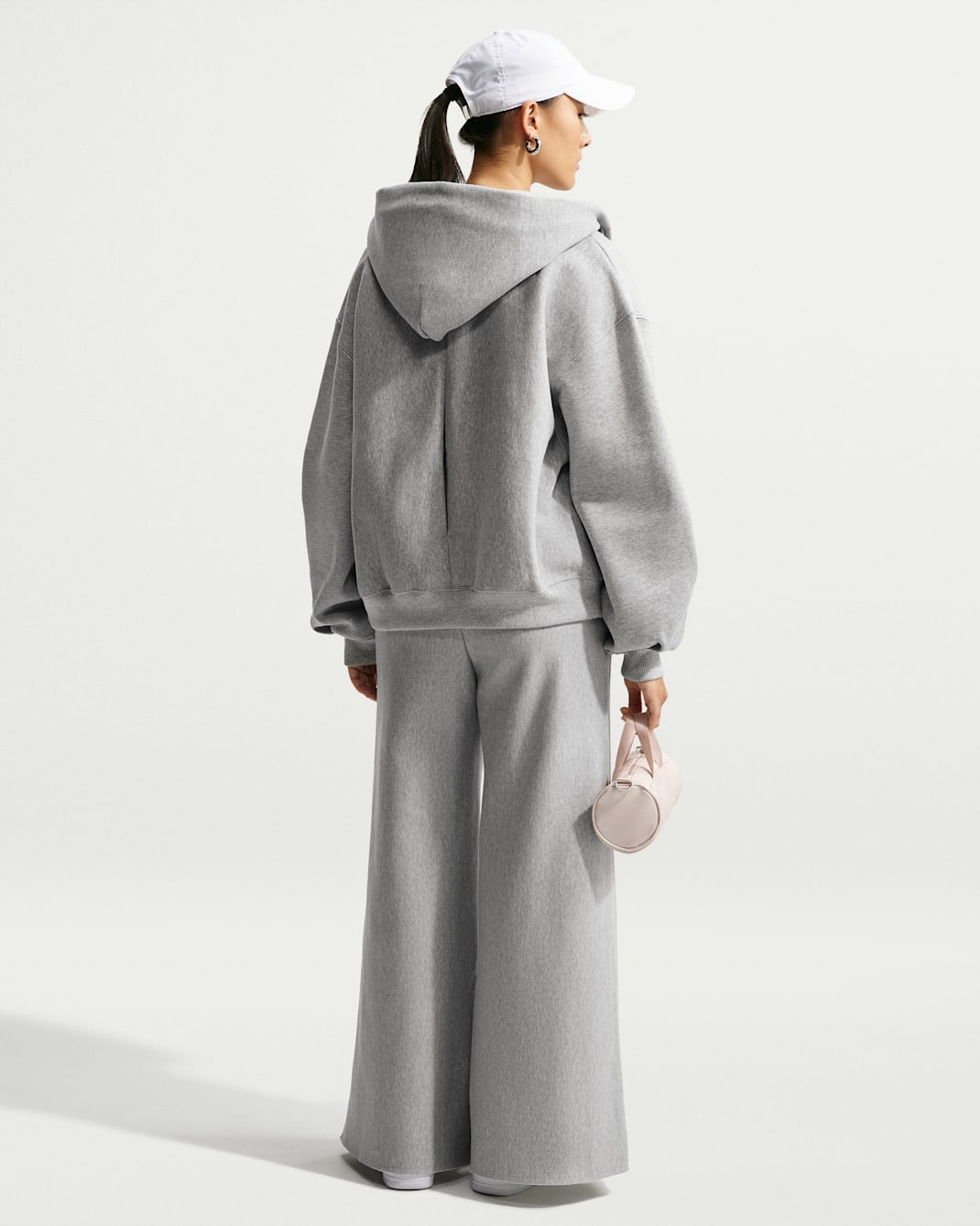 Nike Studio Fleece Heavyweight Women's Oversized Pleated Full-Zip Hoodie
