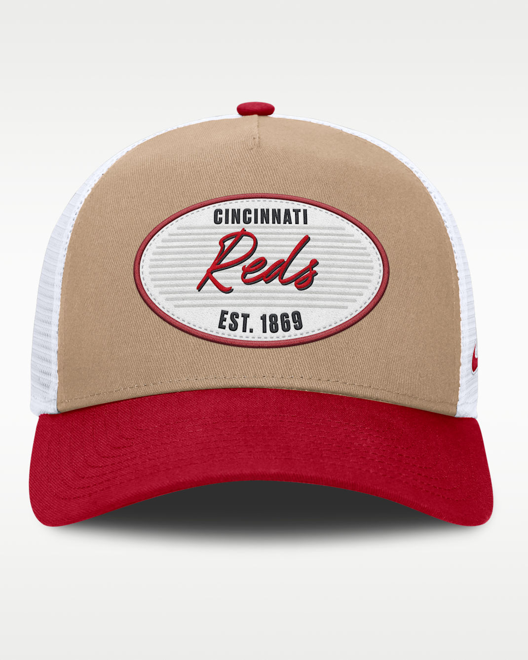 Cincinnati Reds Rise Men's Nike MLB A-Frame Trucker Adjustable Hat