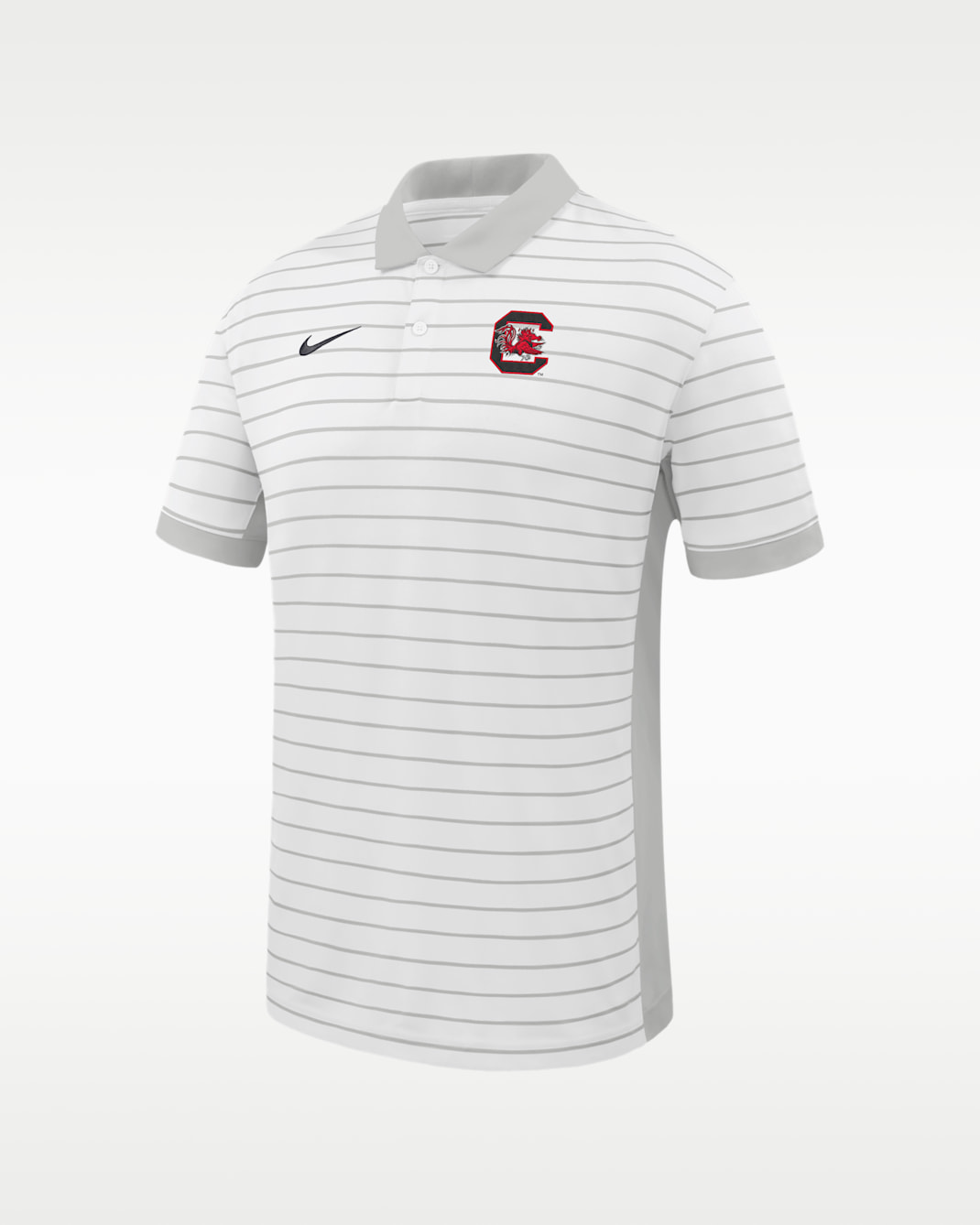 Nike Sideline Victory Stripe (South Carolina Gamecocks) Men's Nike Dri-FIT College Polo - White