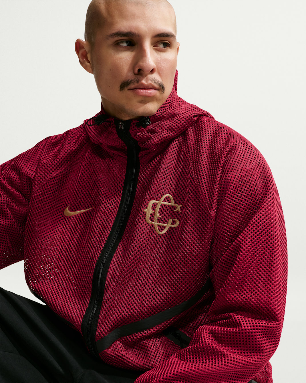 C.D. Guadalajara Third Men's Nike Soccer Anthem Jacket - Team Red/Black/Truly Gold
