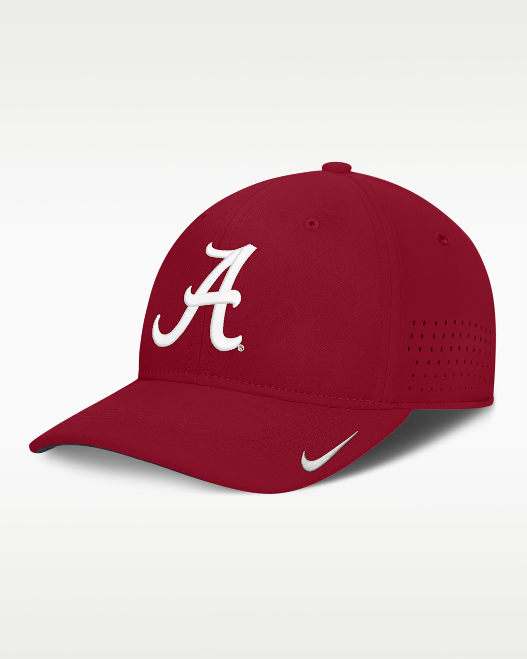 Gorro universitario Nike Dri-FIT para hombre Alabama Sideline Practice - Carmesí