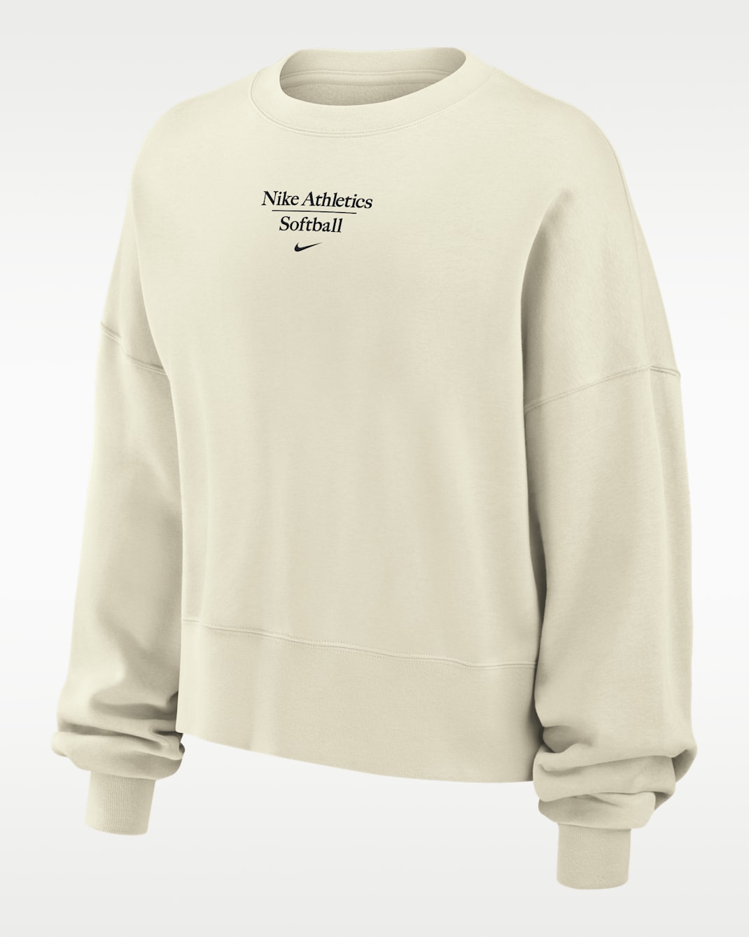 Nike Phoenix Fleece Women's Softball Crew-Neck Sweatshirt - Sail