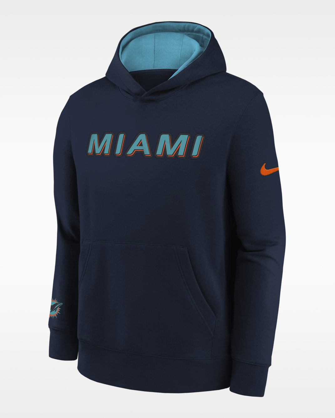 Miami Dolphins Rivalry Club Big Kids' Nike NFL Pullover Hoodie - Navy