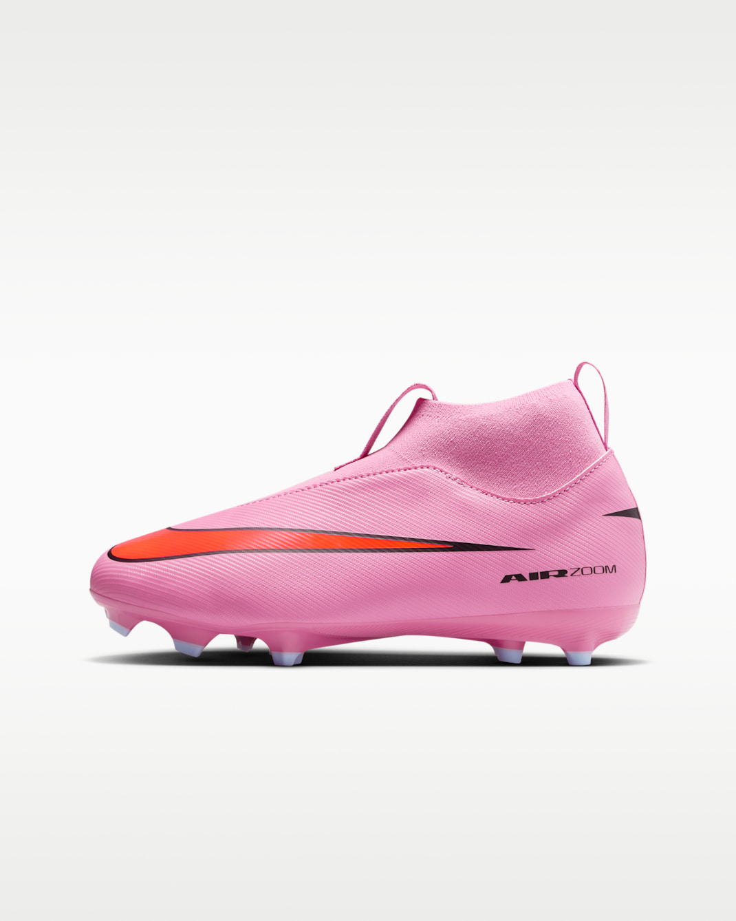 Nike Jr. Mercurial Superfly 10 Academy Yüksek Bilekli Küçük/Genç Çocuk Çoklu Zemin Kramponu - Magic Flamingo/Total Crimson/Siyah