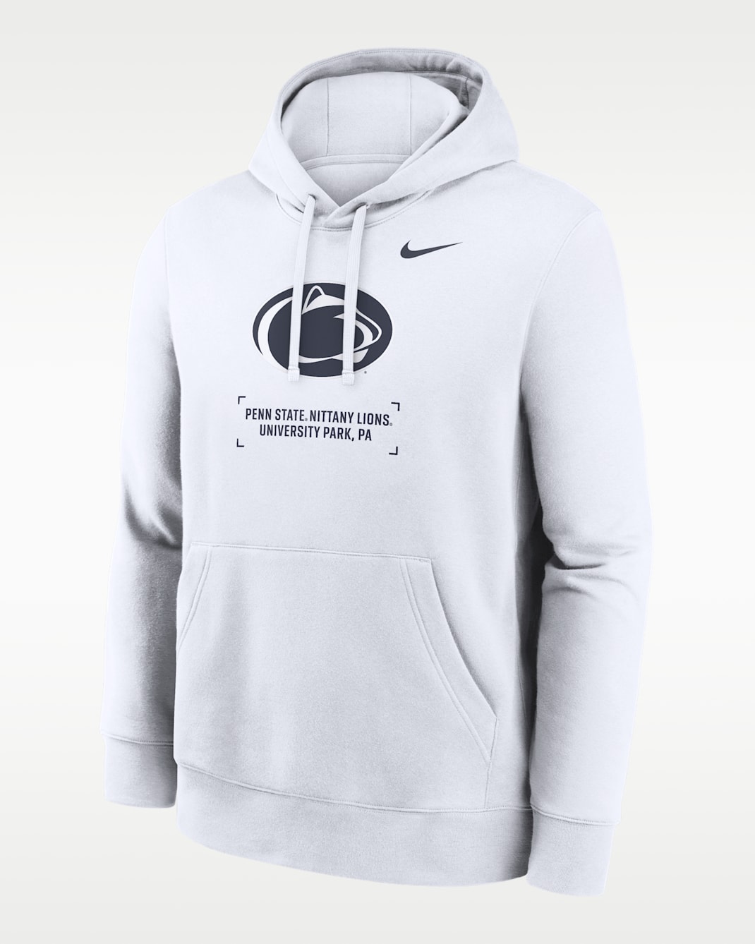 Sudadera con gorro sin cierre universitaria Nike para hombre Penn State Club Basketball 2-Hit - Blanco