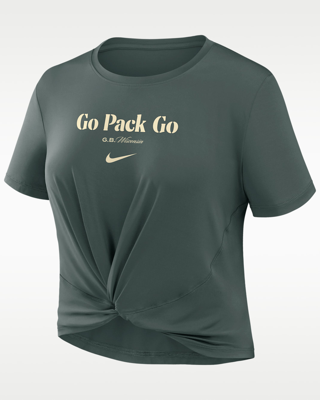 Green Bay Packers Rivalries Collection One Classic Twist Women's Nike Dri-FIT NFL T-Shirt - Green