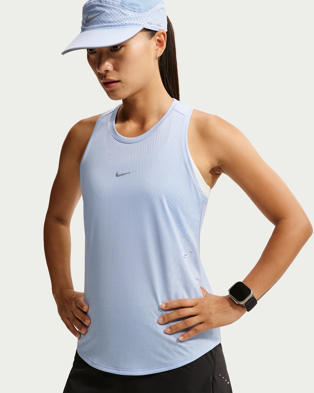 Nike Swift Women's Aero-FIT Running Tank Top - Aluminium/Pure Platinum