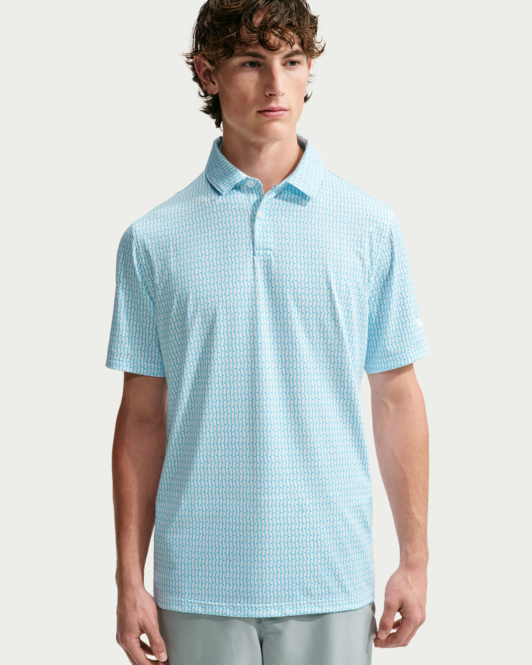 Nike Velocity Men's Dri-FIT Printed Golf Polo - White/White/White