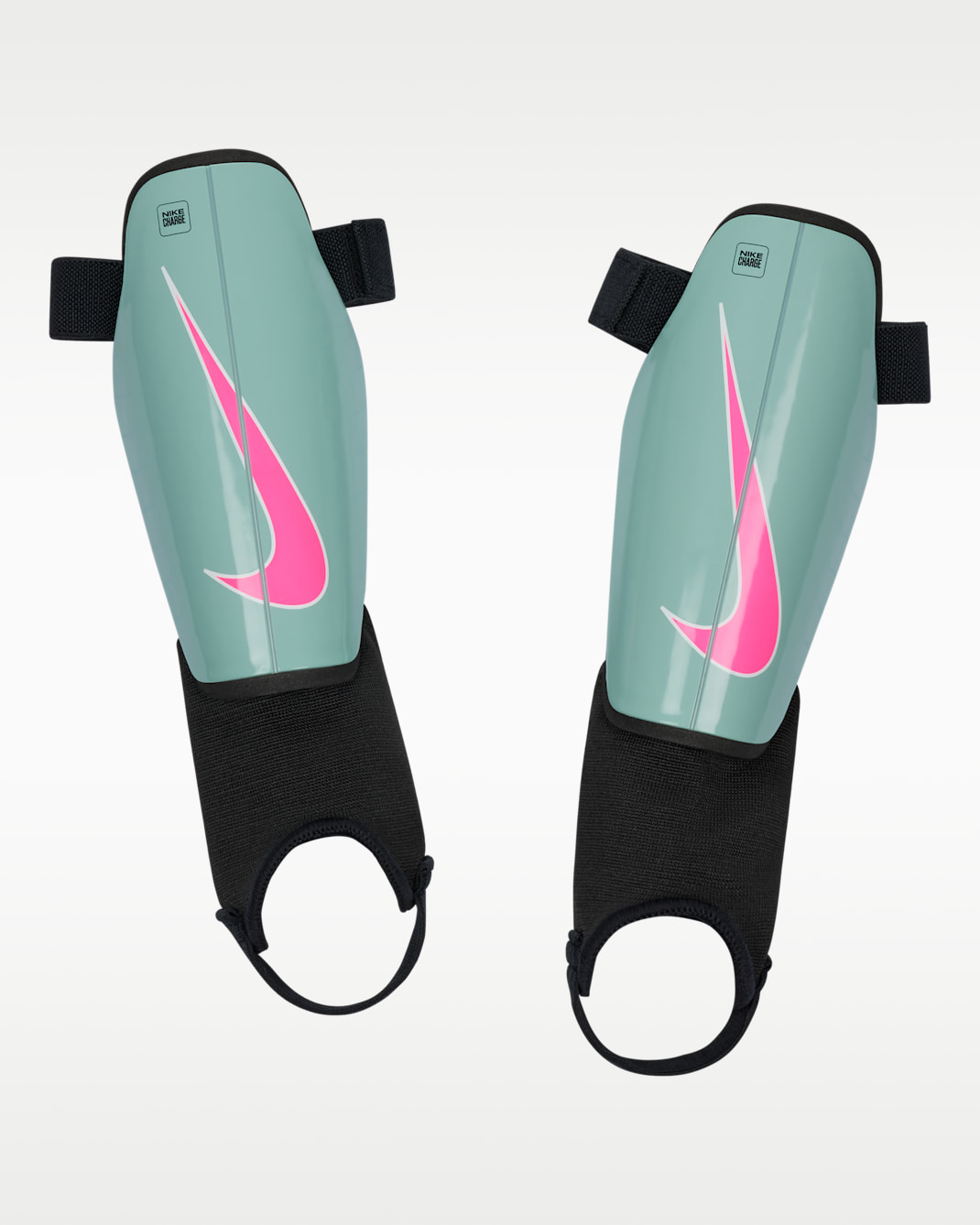Nike Charge Kids' Football Shinguards - Ocean Cube/Black/Pink Blast