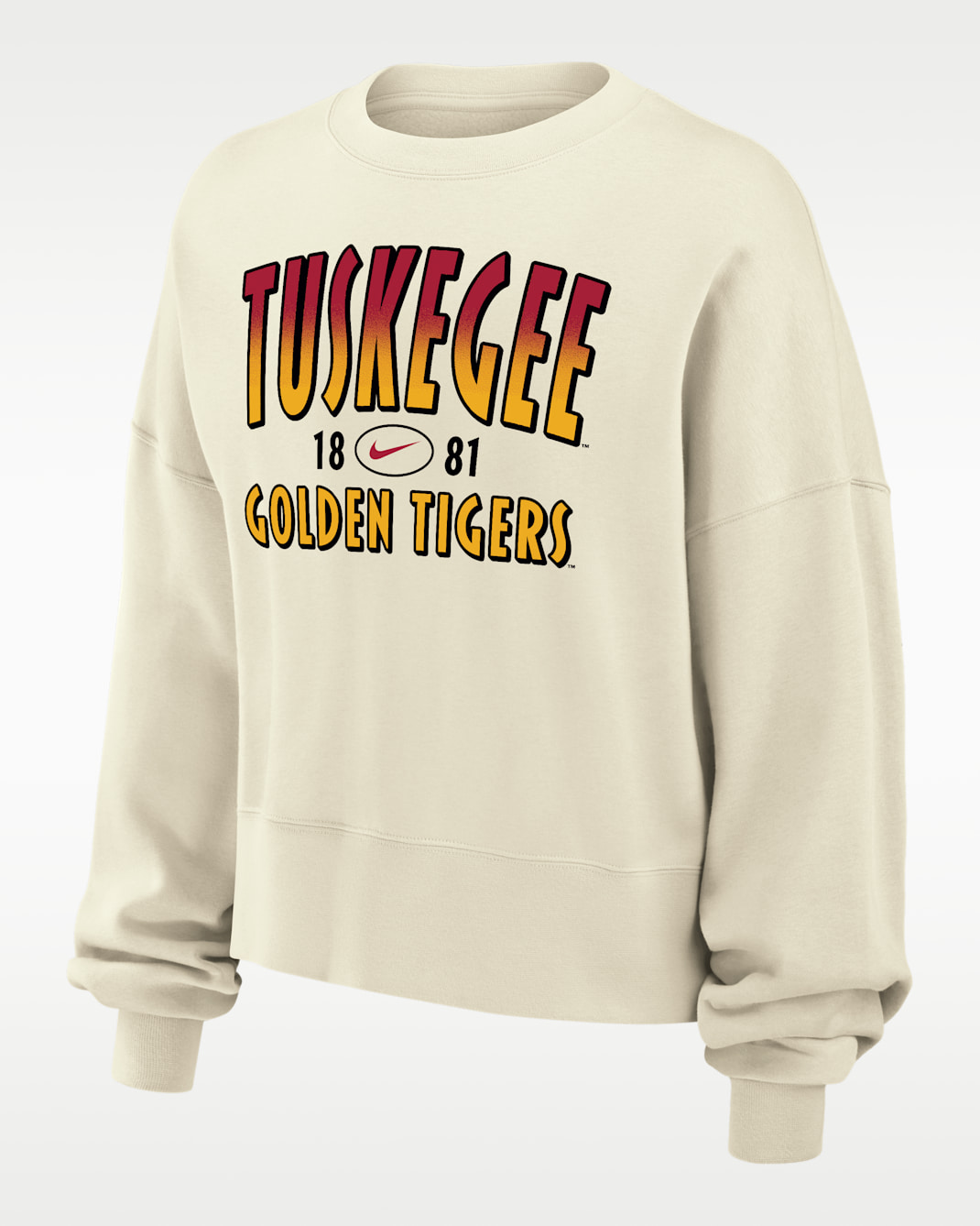 Nike College (Tuskegee University) Women's Phoenix Fleece Crewneck Sweatshirt - Sail