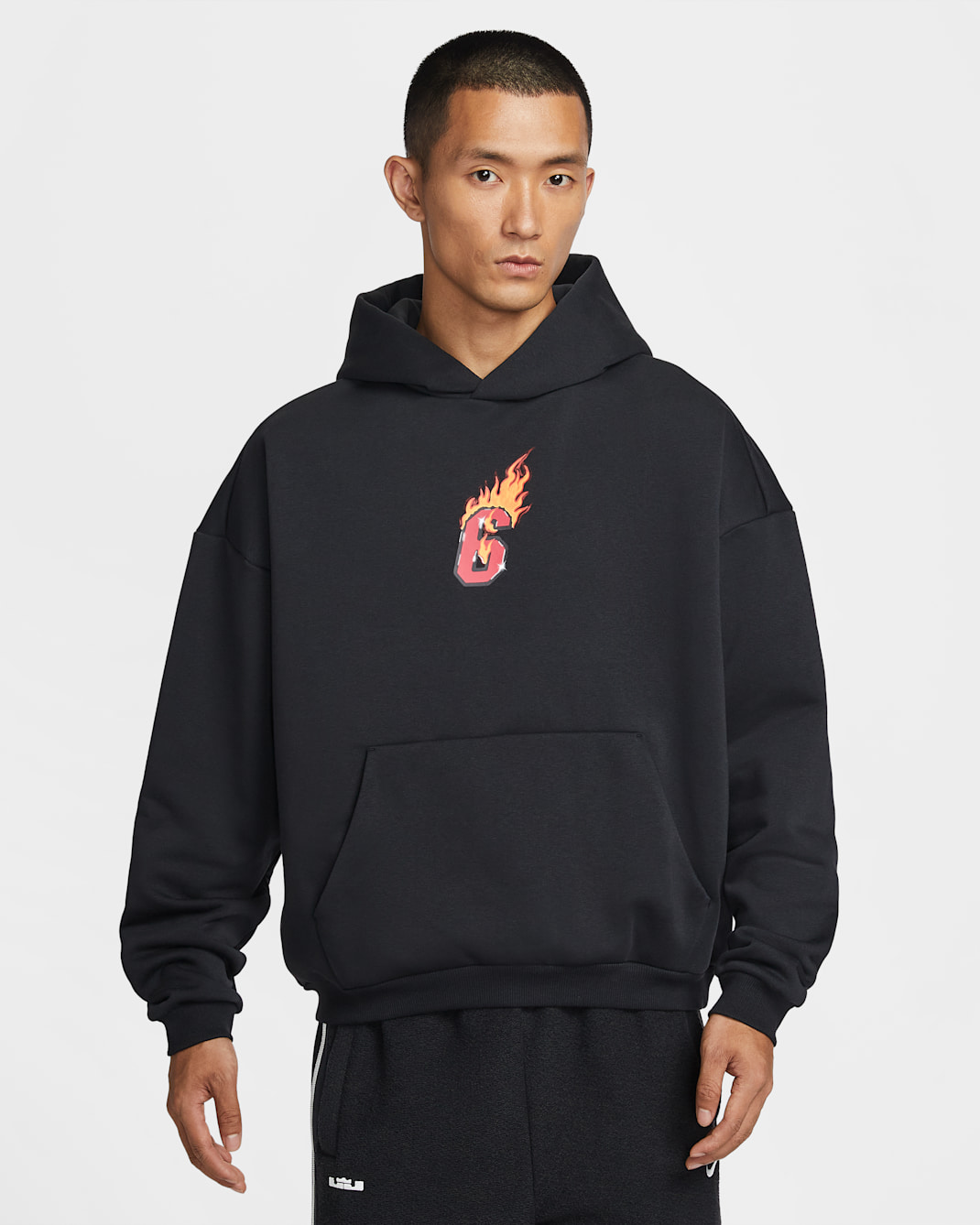 LeBron "Good Intentions" Men's Therma-FIT Brushed Pullover Basketball Hoodie - Black