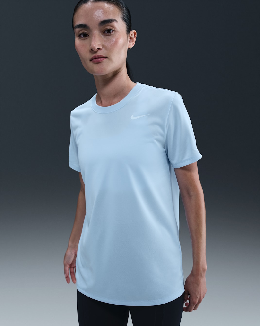 Nike Dri-FIT Women's T-Shirt - Celestine Blue/White