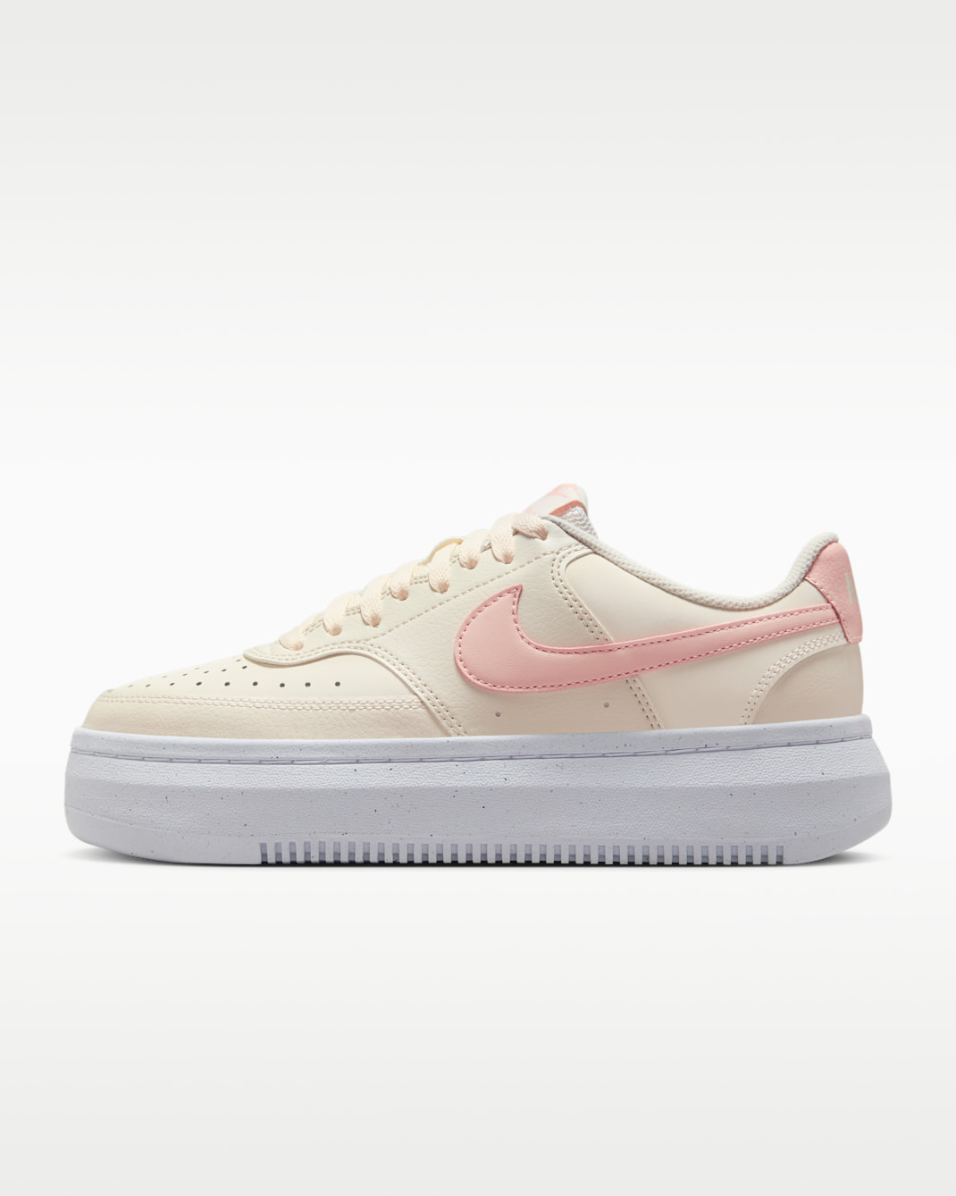 Tenis para mujer Nike Court Vision Alta - Marfil pálido/Blanco/Coral lavado