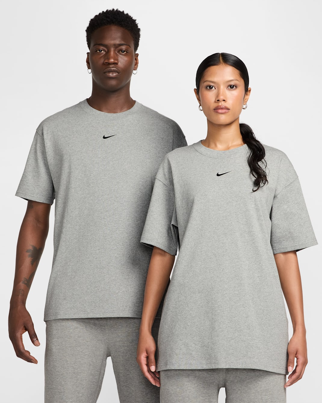 T-shirt męski NOCTA - Dark Grey Heather/Czerń