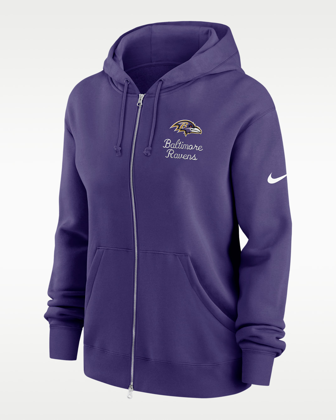 Baltimore Ravens Phoenix Rewind Women's Nike NFL Full-Zip Hoodie - Purple