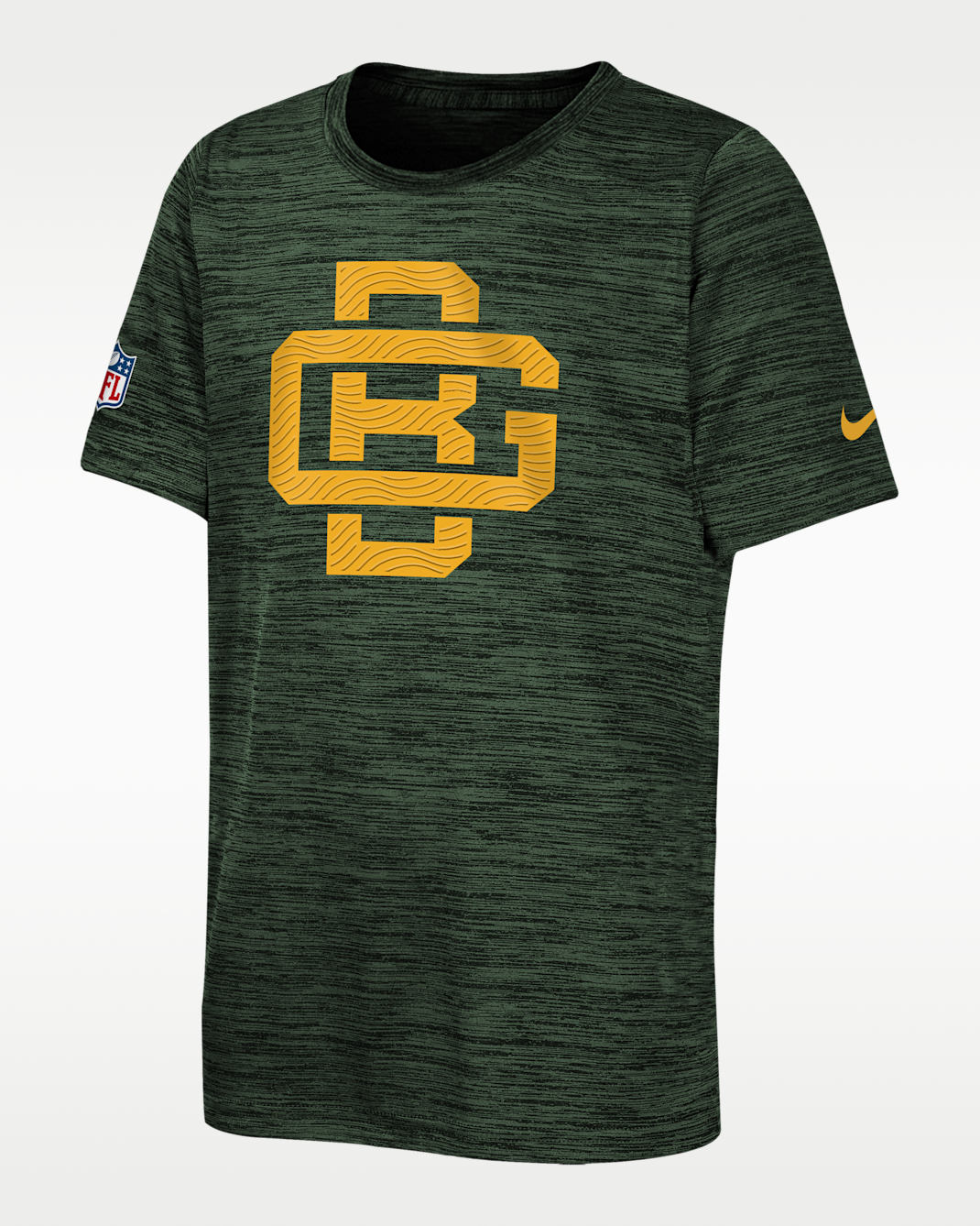 Green Bay Packers Rivalries Collection Sideline Velocity Big Kids' Nike Dri-FIT NFL T-Shirt - Cream