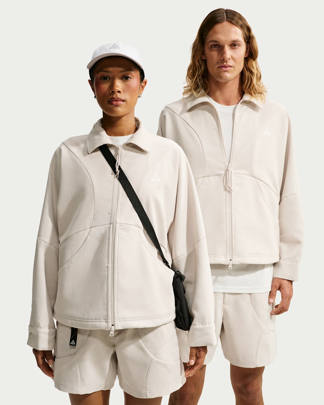 ACG "Dolomiti" Corduroy Jacket - Light Orewood Brown/Light Crimson/Summit White