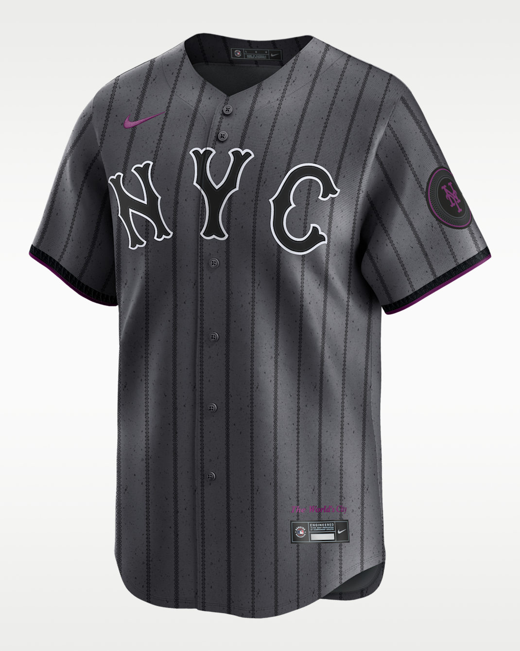 Jersey Nike de la MLB Limited para hombre New York Mets - Gris hierro