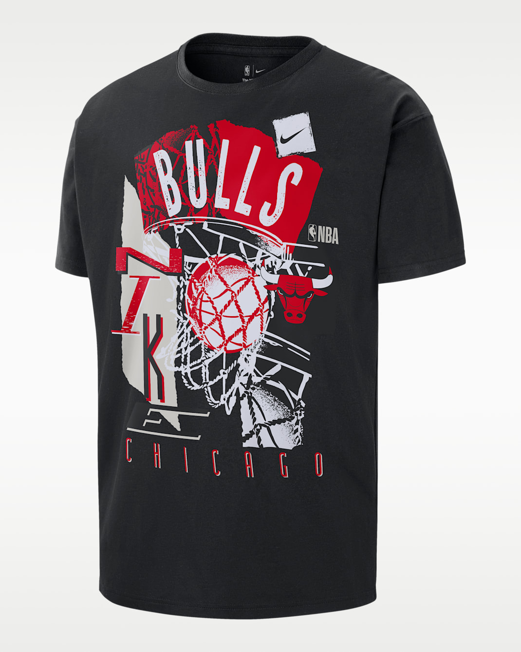 Chicago Bulls Courtside Nike NBA Vintage T-Shirt (Herren) - Schwarz