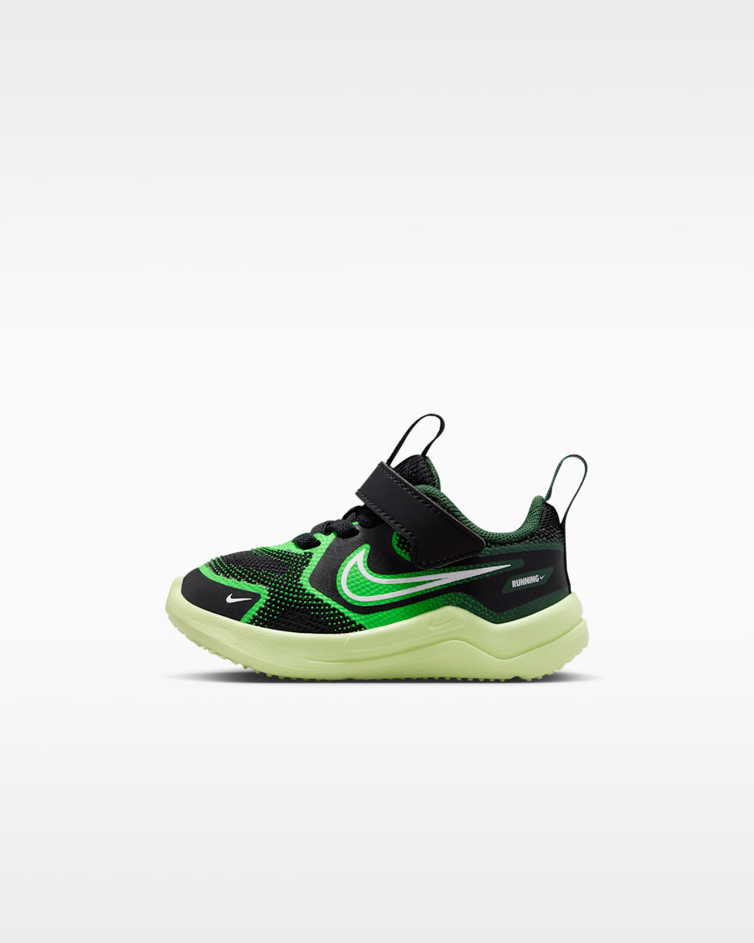 Nike Cosmic Runner Baby/Toddler Shoes - Black/Light Liquid Lime/Fir/White