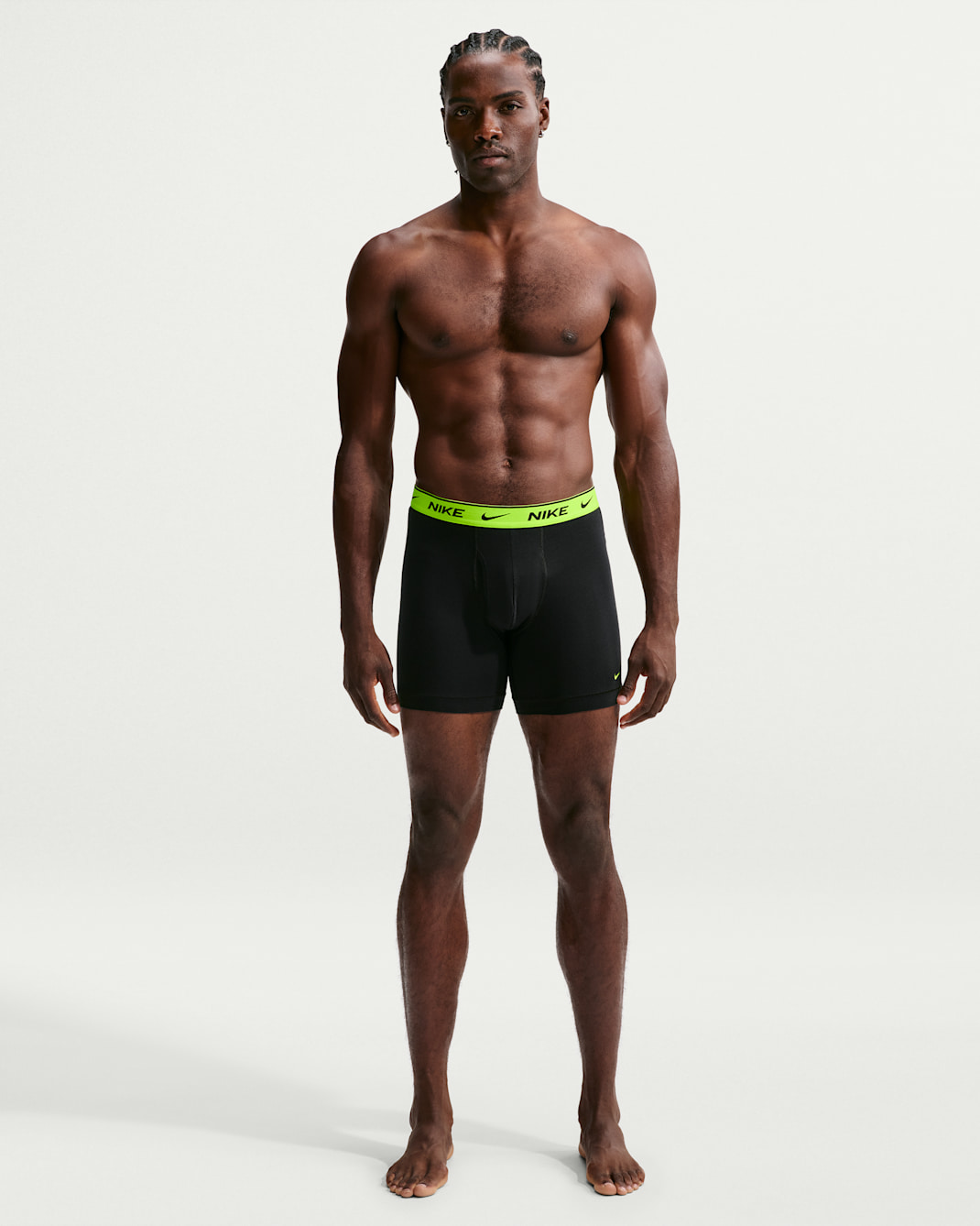 Nike Essential Men's Cotton Stretch Boxer Briefs (3-Pack) - Black